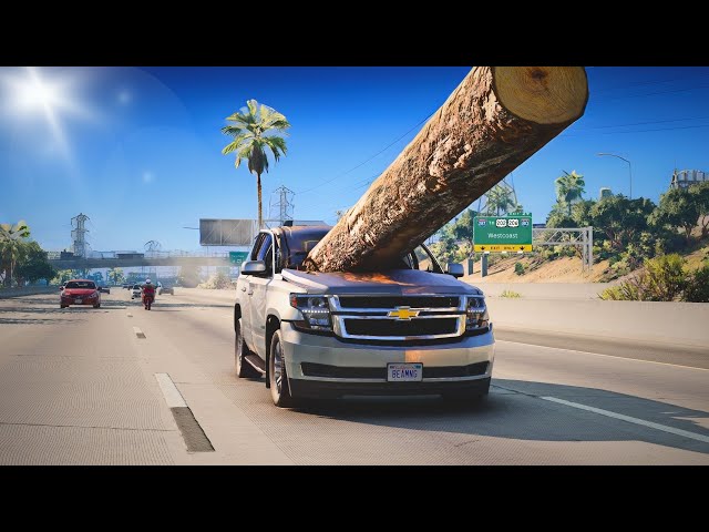 BeamNG Drive - Realistic Freeway Crashes #10