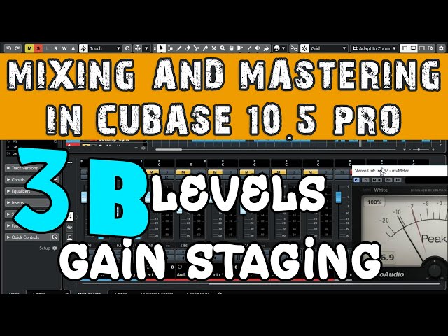 How To Set The Perfect Vocal Levels/ Gain Staging Mixing and Mastering In Cubase 10 5 Pro Part 3B