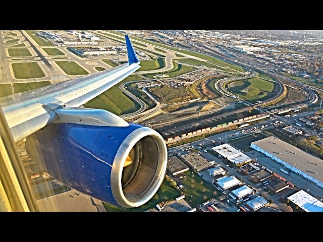 AWESOME! BOEING 757-300 ROLLING TAKEOFF - United Airlines at Chicago O'Hare