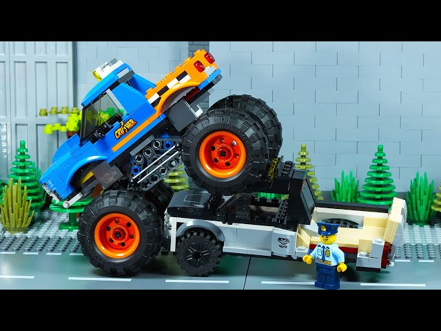 Lego City Monster Truck Crash Bank Robbery