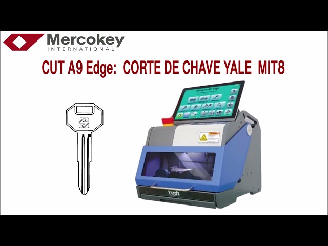 Máquina de corte CUT A9 Edge: Corte de chave Yale MIT8