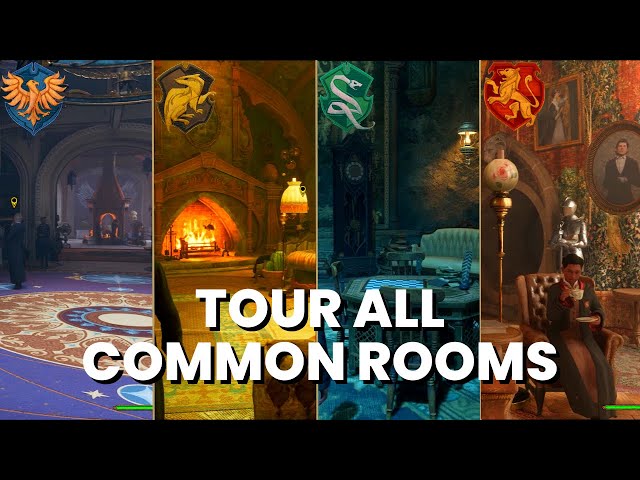 All Common Rooms Tour - Hogwarts Legacy