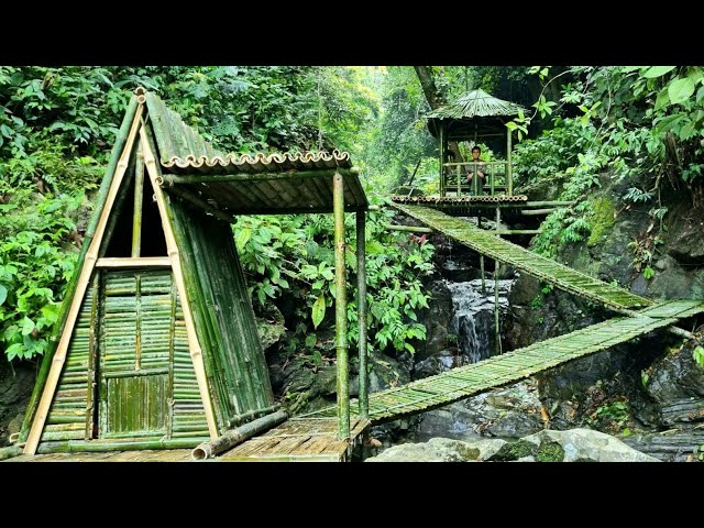Create a beautiful and airy hideaway by the stream - you won't believe what I do -Tropical Forest