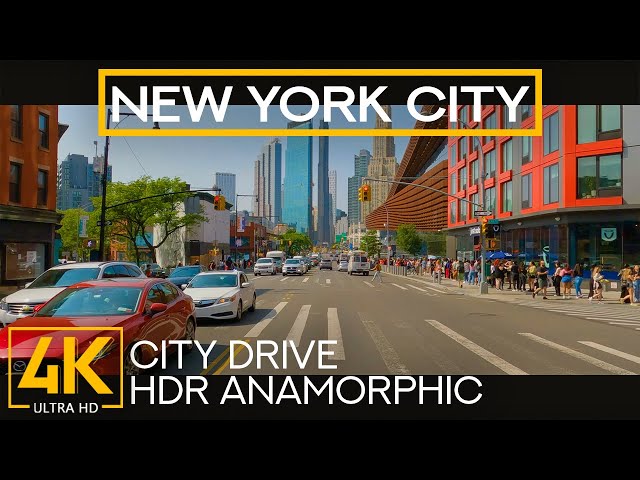 NYC Streets from Flatbush Ave, Brooklyn to Greenwich Village, Manhattan - 4K HDR City Drive Video