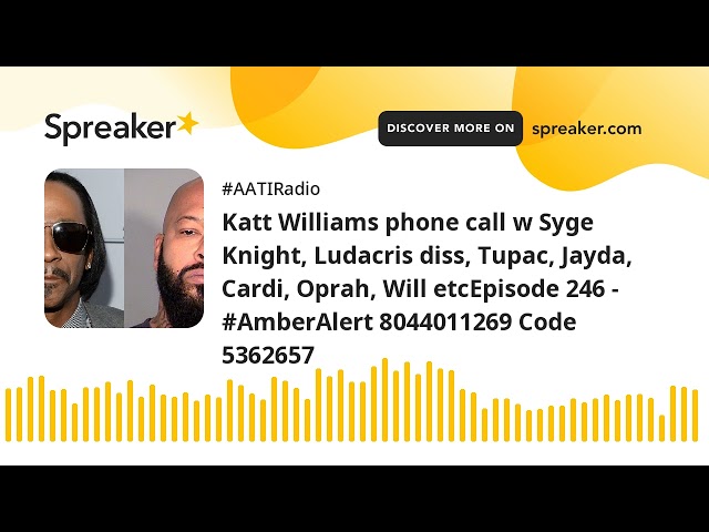 Katt Williams phone call w Syge Knight, Ludacris diss, Tupac, Jayda, Cardi, Oprah, Will etcEpisode 2