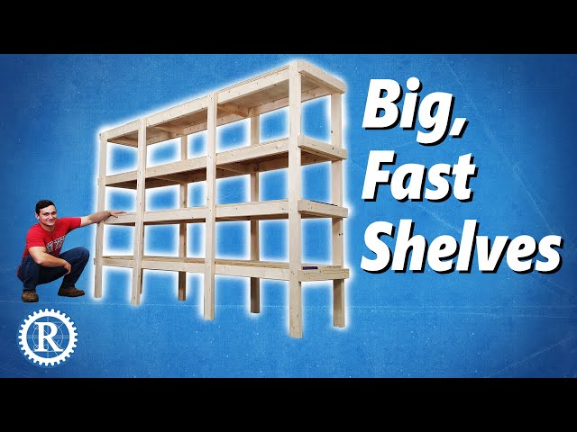 How to make fast, sturdy shop shelving.