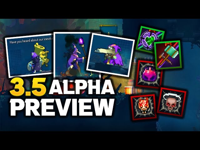 Dead Cells v3.5 | Live Alpha Patch Notes Overview + Testing New Weapons!