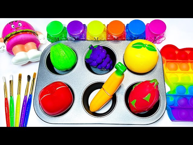 Satisfying Video l How to make Rainbow Toenail Cake WITH Kinetic Sand INTO Painting Cutting ASMR 2
