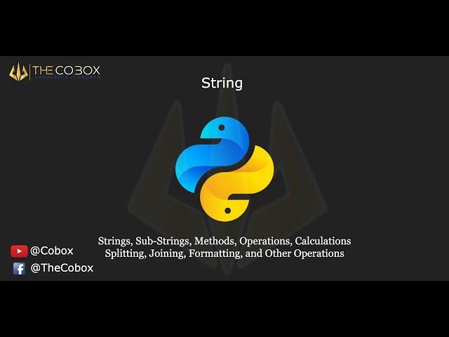 String | Data Type | Notes by DurgaSoft | #Python #Durgasoft #String
