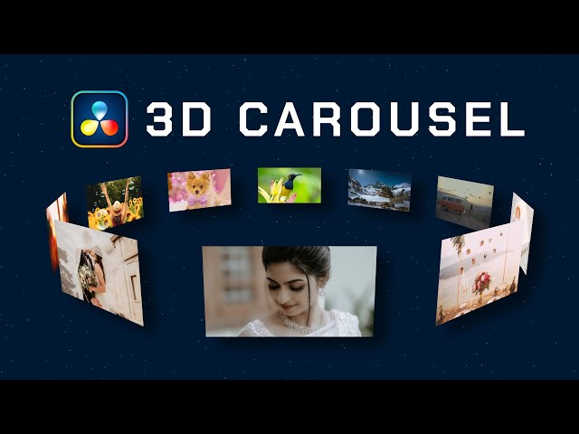 Create 3D Carousel Effect in DaVinci Resolve - FREE Template and Fusion Tutorial