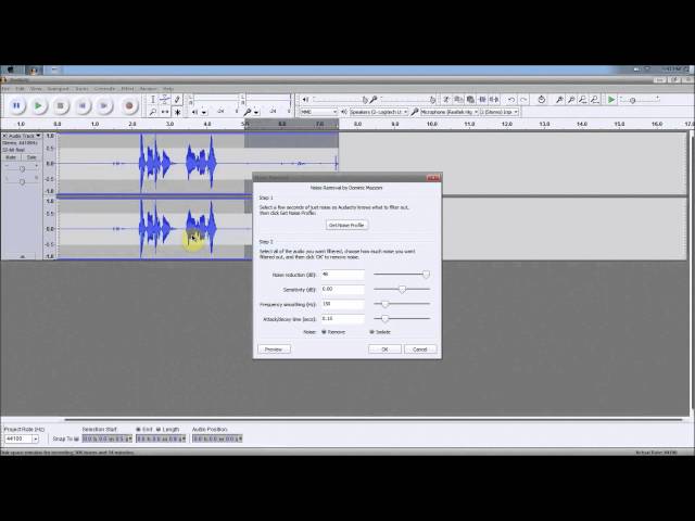 How To: Remove Static / Buzzing / Background Noise in Audacity