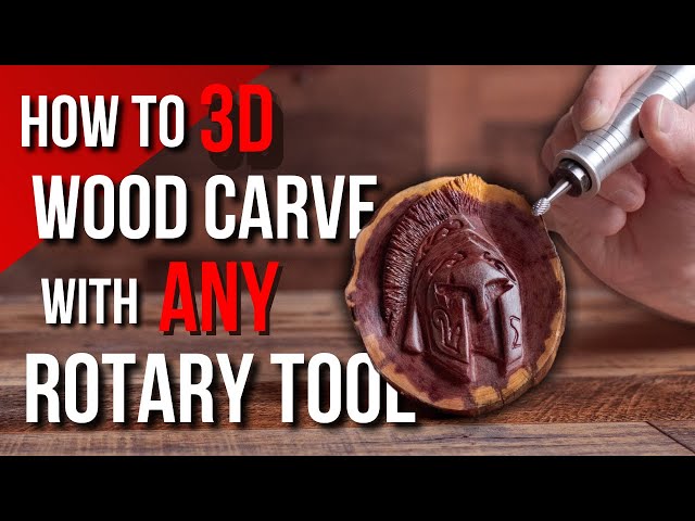 How to 3D Wood Carve/Power Carve with ANY Flex Shaft Tool!