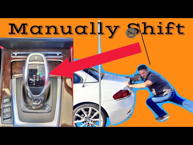 Manually Shift A BMW Electronic Shifter into Neutral