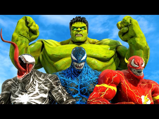 Hulk & Big Hulk vs Symbiote Venom | Super Epic Battle - KjraGaming