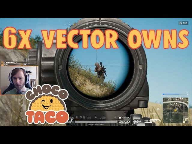 chocoTaco Owns with 6x Vector - PUBG Game Recap