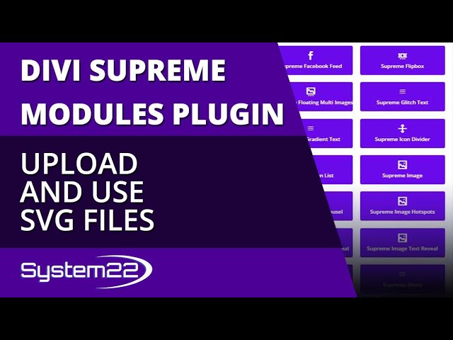 Divi Supreme Modules Upload And Use SVG Files 👈