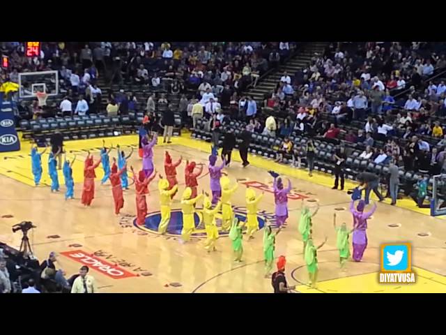 Bhangra Empire NBA halftime show - 2014 Bollywood Night at Golden State Warriors