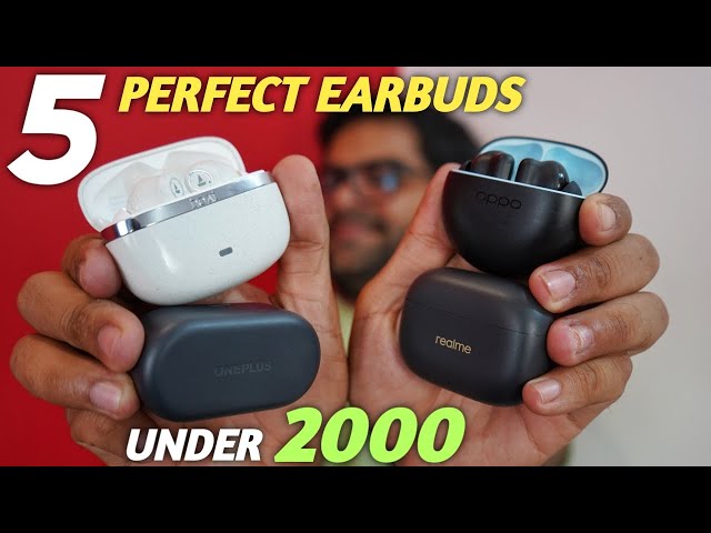 5 Best Earbuds Under 2000 in India 2024 (Perfect Earbuds) ⚡⚡ Top 5 TWS Under 2000 ⚡⚡