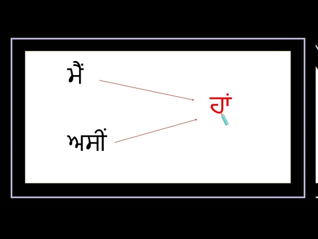 Difference between ਹੋ and ਹਾਂ