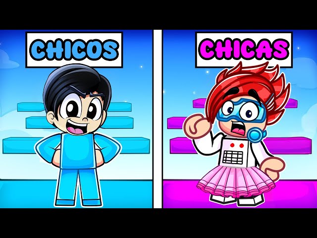 LUKY es UNA CHICA y KARIM es UN CHICO | Boys vs Girls Obby | Luky