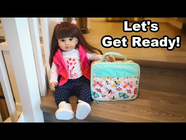 Morning Routine with Reborn Toddler Lizzy Role-play