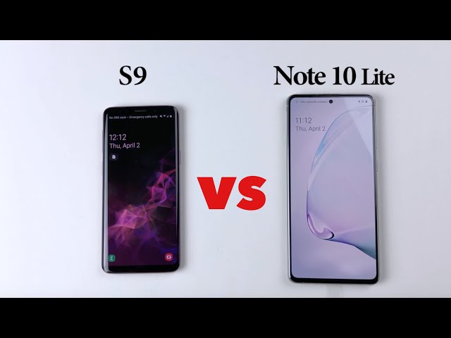 SAMSUNG Note 10 Lite vs S9 Speed Test