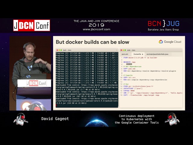 Continuous deployment to Kubernetes with the Google Container Tools by David Gageot at JBCNConf'19