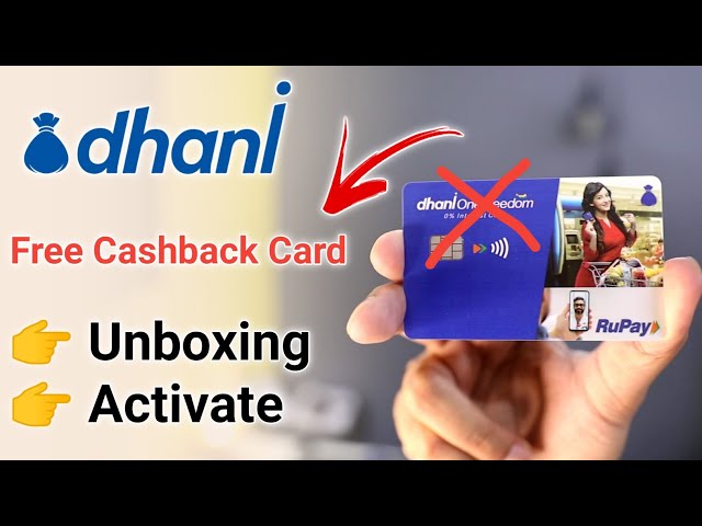 Dhani Free Cashback Card Unboxing |Dhani Free Cashback Card Activate|Dhani Lifetime Free Card Review