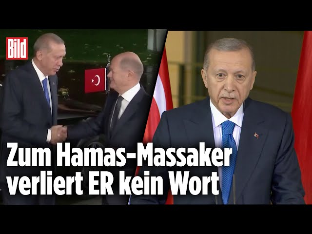 Skandal-Rede in Berlin: Erdogan nennt Terroristen „Geiseln“