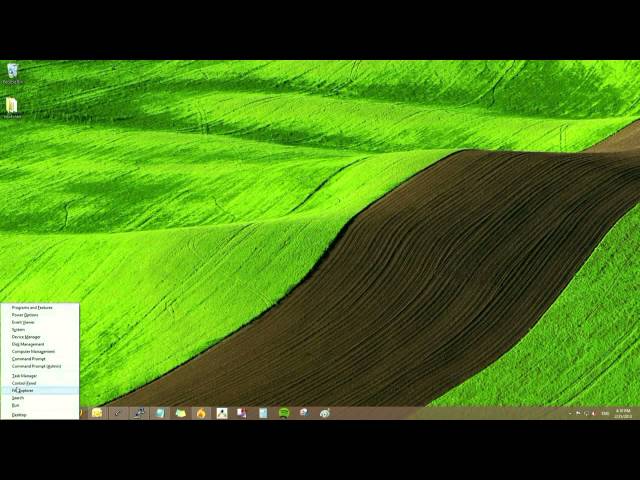 Windows 8: How to check Windows update from the desktop