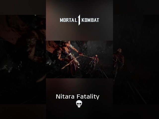 Mortal Kombat 1 Nitara Intestine Yanking Fatality #shorts #mortalkombat