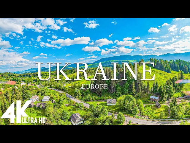FLYING OVER UKRAINE (4K UHD) - Relaxing Music Along With Beautiful Nature Videos - 4K Video HD