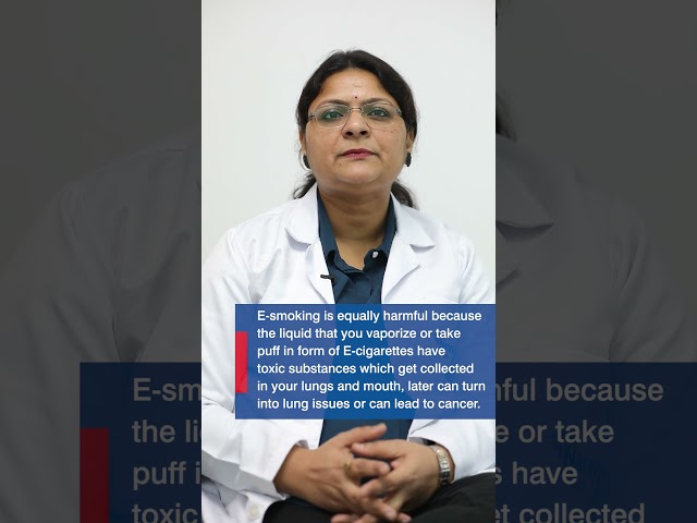Dr. Poonam Goyal explains the harm caused by e-smoking