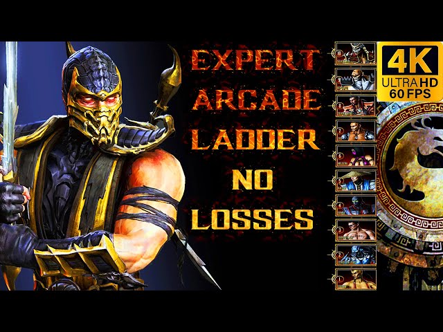 SCORPION. EXPERT Arcade Ladder. NO LOSSES. Mortal Kombat 9/ 4K 60 FPS