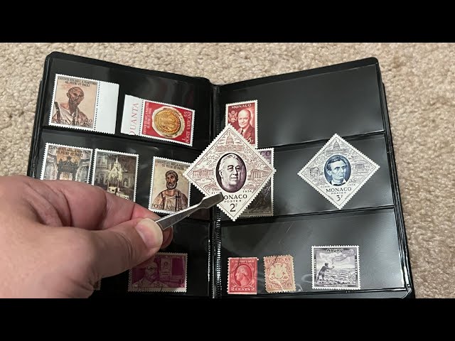 Unintentional ASMR: Putting Stamps in Album