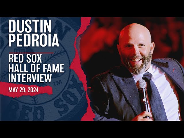Dustin Pedroia Gets Inducted Into Red Sox Hall of Fame
