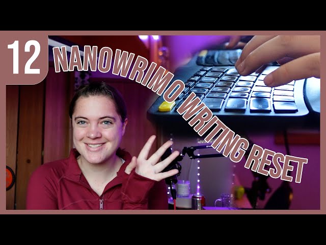 nanowrimo writing vlog, meal prepping, and resetting [nanowrimo daily vlog day 12]