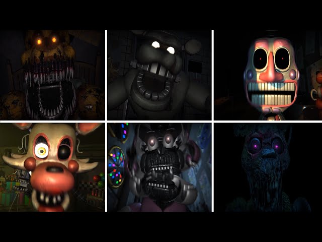The Glitched Attraction - All Jumpscares & Deaths