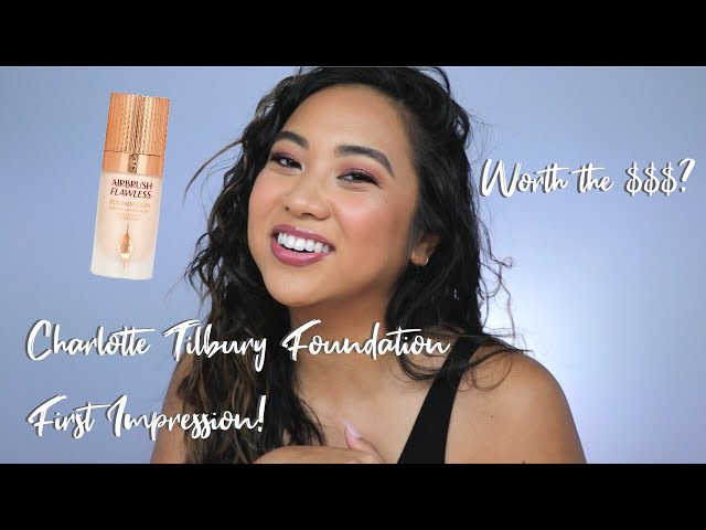 Charlotte Tilbury Airbrush Flawless Foundation First Impression! | NATURAL FULL COVERAGE