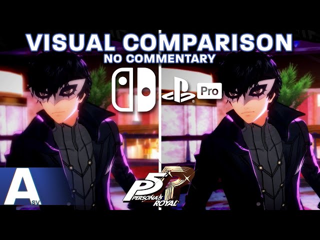 Persona 5 Royal: Switch vs. PS4 Pro Side-by-Side Graphics Comparison & Framerate Test