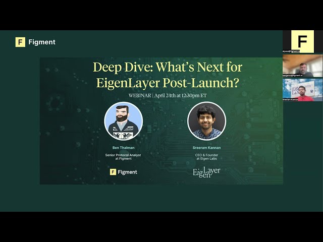Deep Dive: What's Next For EigenLayer Post-Launch? [WEBINAR]