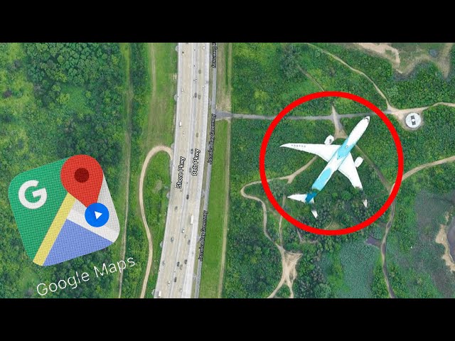 Chinese Plane Lying on the ground found on Google Maps
