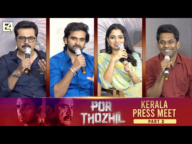 Por Thozhil Movie Team Kerala Pressmeet | Sarath Kumar | Ashok Selvan | Nikhila Vimal | Vignesh Raja