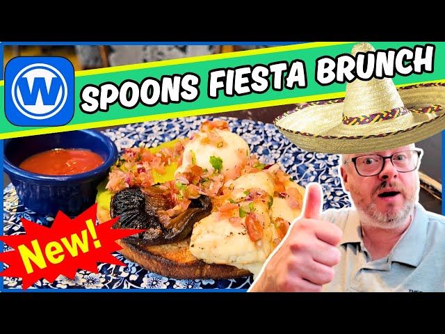 NEW CHEAP BREAKFAST ITEM at WETHERSPOONS ! Review of the FIESTA BRUNCH
