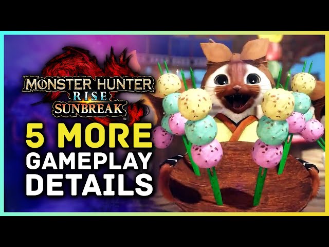 Monster Hunter Rise Sunbreak - 5 More Gameplay Details