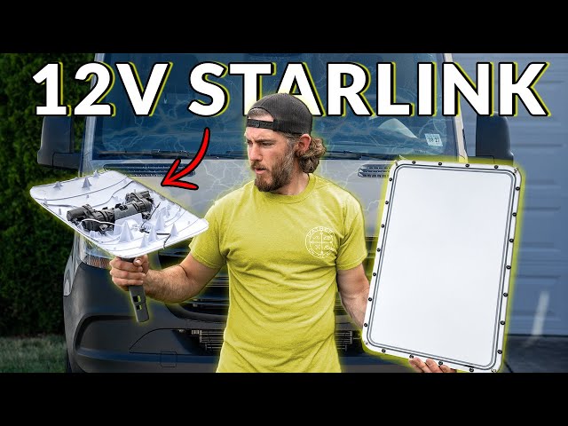 Starlink 12v Hack For Van Life and RVs WITHOUT CUTTING Wires + Flat Starmount Modification