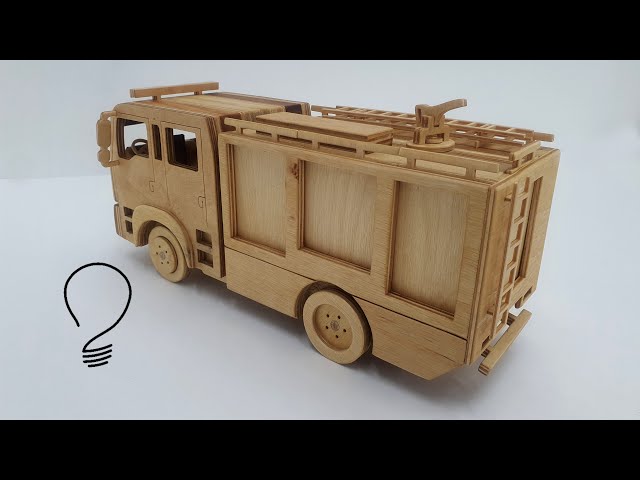 Fire Truck - Wooden Car Model