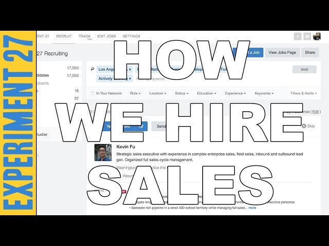 How to Hire on AngelList | Step By Step How We Find And Hire Salespeople