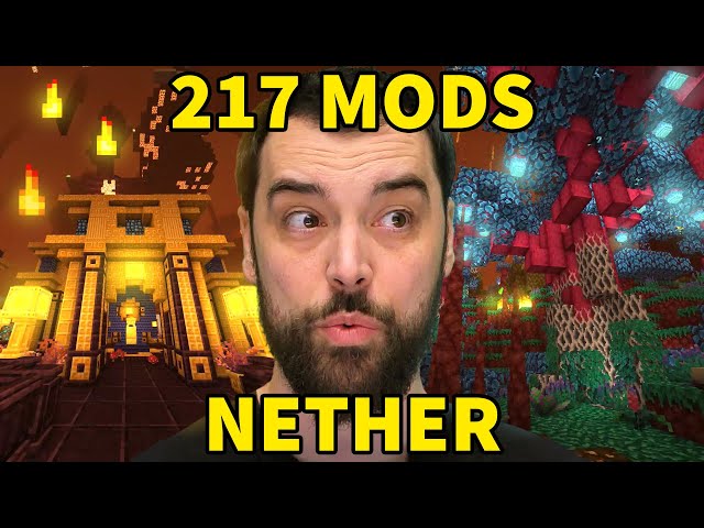 What does the Nether look like with 217 mods?
