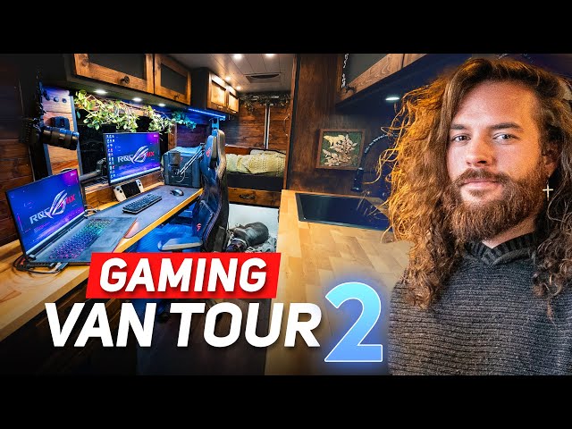 Cozy Vanlife Gaming Van Tour (WHAT'S NEW) | Ram Promaster